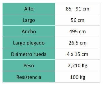 Foto 3 Andador de aluminio con ruedas sin asiento 