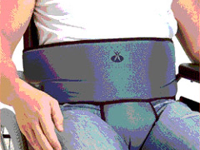 	  Cinturón abdominal con pieza perineal