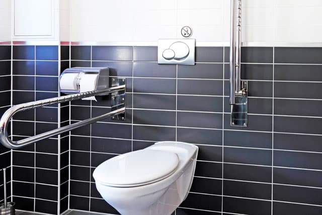 Asideros y barras abatibles para el baño