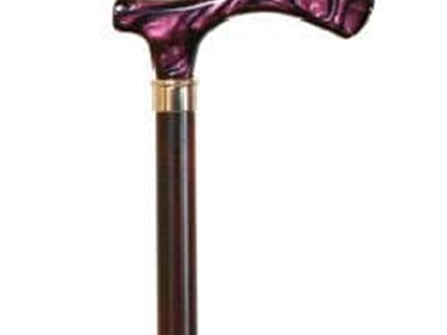 Muletilla de haya con puño de metacrilato