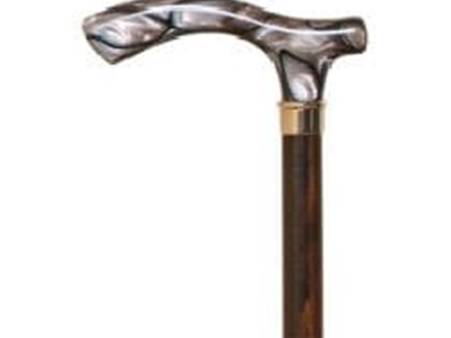 Muletilla de haya con puño de metacrilato