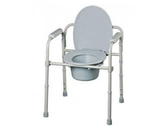 Silla con inodoro plegable
