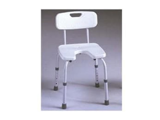 Silla con respaldo y asiento en "U"